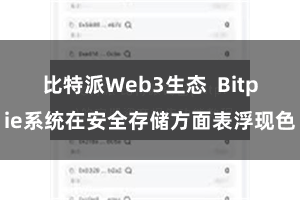 比特派Web3生态 Bitpie系统在安全存储方面表浮现色